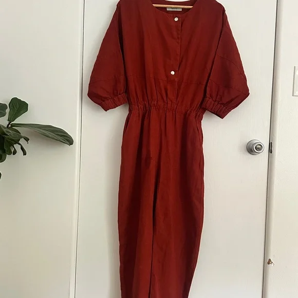 Rachel Comey Holt Jumpsuit in Rust Size 2 - Picture 2 of 3